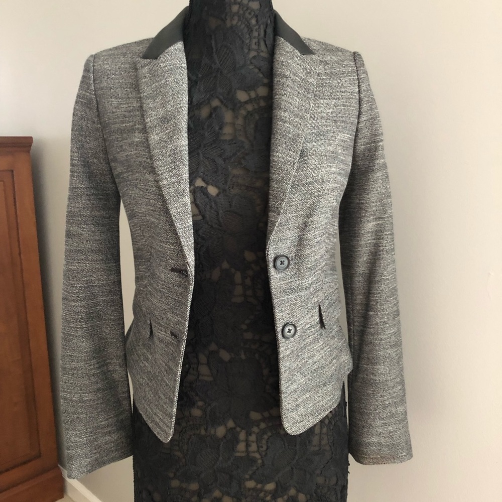 Brand new! Sophisticated Gray and black blazer